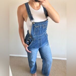 No Boundaries Y2K vintage Blue Denim Overalls dungarees sz juniors small